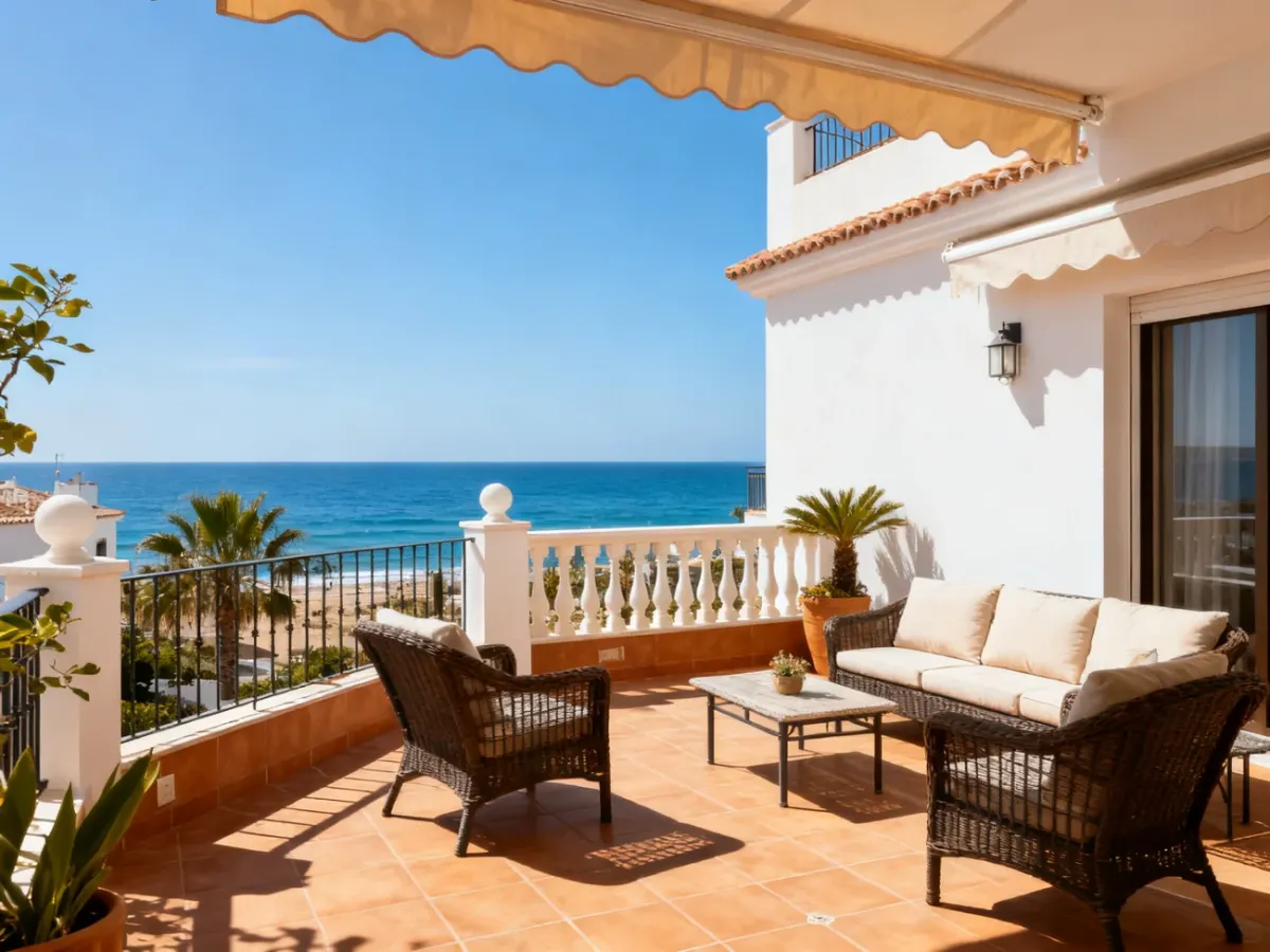 Apartament przy plaży na hiszpańskim wybrzeżu Costa del Sol