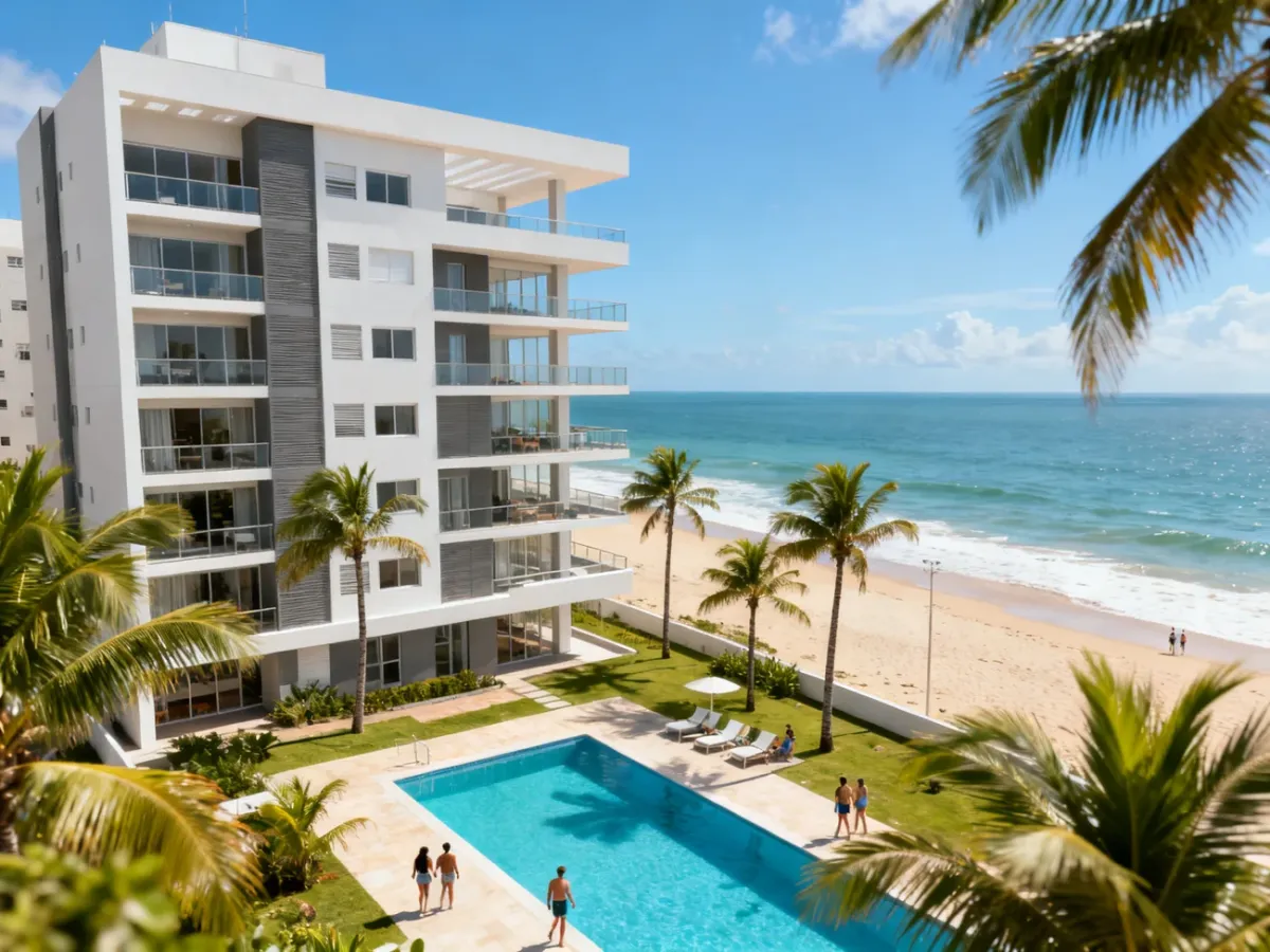 Nowoczesny kompleks apartamentowy przy plaży w Fortalezie